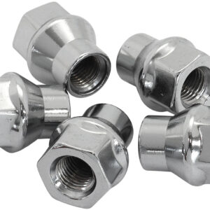 AEROFLOW 7/16"-20 CONICAL ET OPEN WHEEL NUTS CHROME (5 PACK)