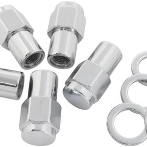 AEROFLOW 0.750 SHANK CLOSED NUTS M12 x 1.50mm CHROME WHEEL (5)