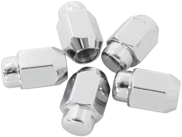 AEROFLOW ACORN MID CLOSED NUTS M14x1.50CHROME M14 x 1.50mm WHEEL (5)