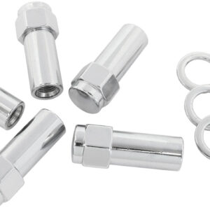 AEROFLOW 1.38 SHANK CLOSED NUTS M14x1.5CHROME M14 x 1.50mm WHEEL (5)