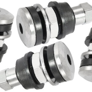 AEROFLOW BOLT IN WHEEL VALVE STEMS 4 PACK CHROME 7/16" 5/8" HOLES
