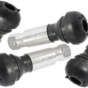 AEROFLOW RUBBER PULL THRU VALVE STEMS 4 PACK CHROME 7/16" HOLE