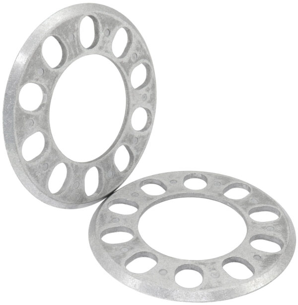 AEROFLOW SLIP ON WHEEL SPACERS 7/32" 5.5mm PAIR ALLOY 5x 4.5"-5" BC