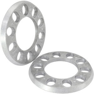 AEROFLOW SLIP ON WHEEL SPACERS 7/16" 11mm PAIR ALLOY 5x 4.5"-5" BC