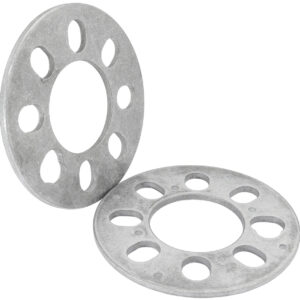 AEROFLOW SLIP ON WHEEL SPACERS 1/4" 6.3mm PAIR ALLOY 4 x 4.5" BC