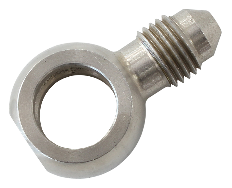 AEROFLOW -3AN STRAIGHT MALE BANJO 7/16"STAINLESS STEEL