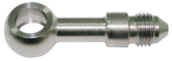 AEROFLOW -3AN STRAIGHT MALE BANJO 7/16"STAINLESS STEEL LONG VERSION