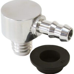 AEROFLOW BILLET BOOSTER VALVE UNIVERSAL21MM / 13/16" HOLE TO 3/8 Barb