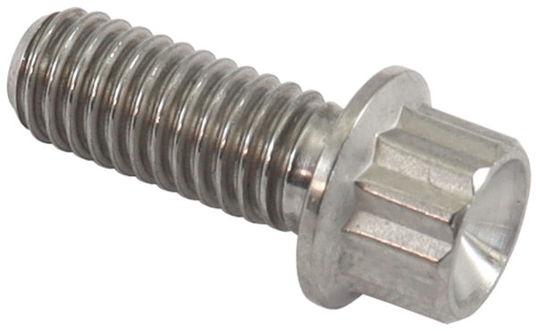 AEROFLOW M6x1.00 TITANIUM BOLT 15mm UHL12 POINT SINGLE M6 x 1.00mm