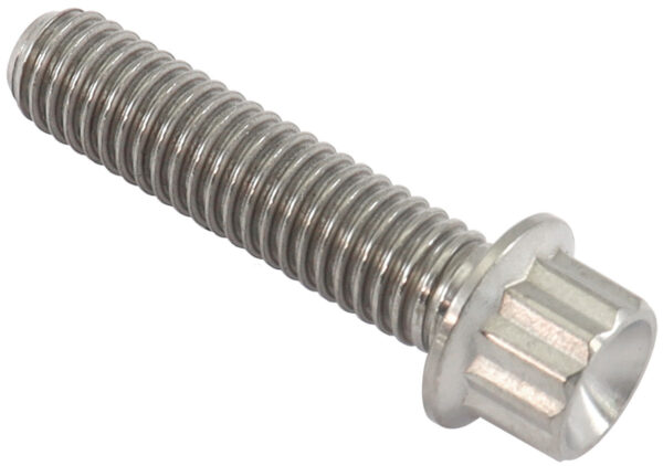 AEROFLOW M6x1.00 TITANIUM BOLT 25mm UHL12 POINT SINGLE M6 x 1.00mm