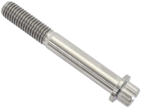 AEROFLOW M8x1.25 TITANIUM BOLT 60mm UHL12 POINT SINGLE M8 x 1.25mm