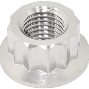 AEROFLOW M10x1.25mm TITANIUM NUT 12 POINT SINGLE M10 x 1.25