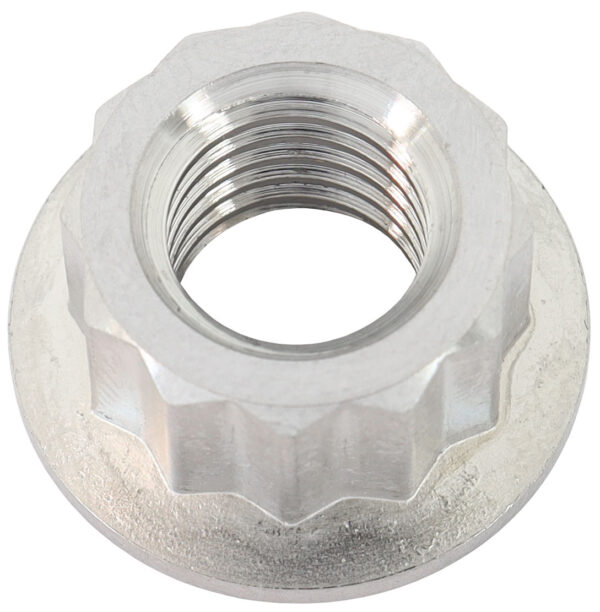 AEROFLOW M10x1.50mm TITANIUM NUT 12 POINT SINGLE M10 x 1.50