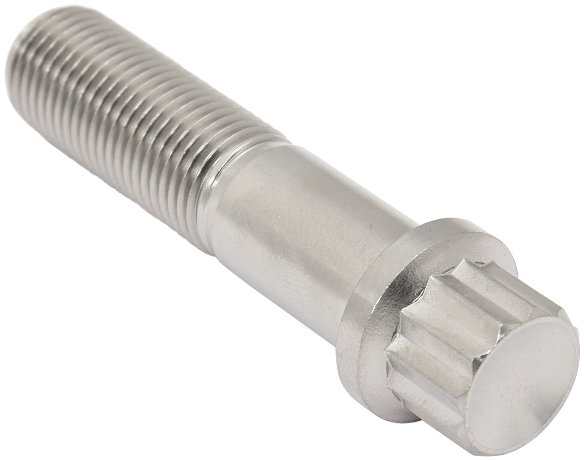 AEROFLOW M12x1.25 TITANIUM BOLT 50mmUHL12 POINT SINGLE M12 x 1.25mm