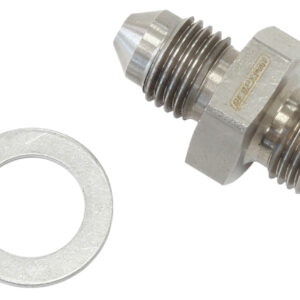AEROFLOW -3AN to M10 X 1.0 WASHER SEAL S/S SHORT SUITS ALL WASTEGATE