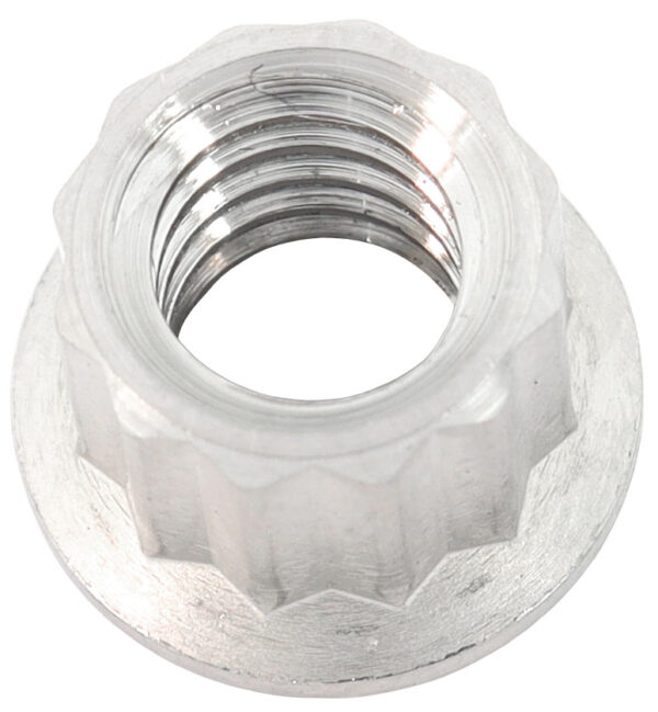 AEROFLOW 1/4" UNC TITANIUM NUT 12 POINT SINGLE 1/4-20"