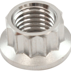 AEROFLOW 3/8" UNC TITANIUM NUT 12 POINT SINGLE 3/8-16"