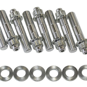 AEROFLOW 2.5″ Supercharger / Blower Stud & Nut Kit, Silver
