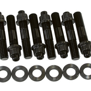 AEROFLOW 2.5" Supercharger / Blower Stud & Nut Kit, Black