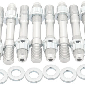 AEROFLOW 2.9" Supercharger / Blower Stud & Nut Kit, Silver
