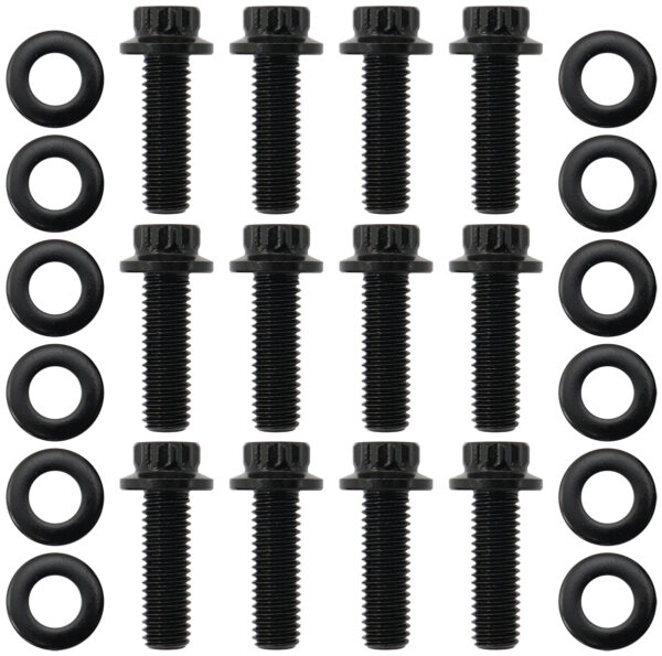 AEROFLOW GM LS HEADER BOLTS STANDARD PACK 12 M8 0.984" UHL 25mm