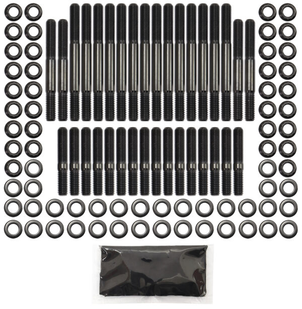 AEROFLOW SMALL BLOCK CHEV HEAD STUD KIT12pt, OE, AF,EDEL,BRODIX,DART SBC