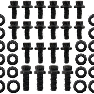 AEROFLOW Oil Pan Sump Bolt Kit, Holden V8 253-308, Black