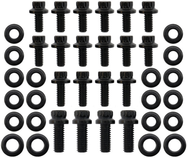 AEROFLOW Oil Pan Sump Bolt Kit, Holden V8 253-308, Black