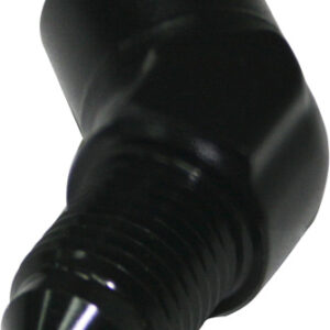 Aeroflow 45 Deg Female 1/8 NPT To -3 Black