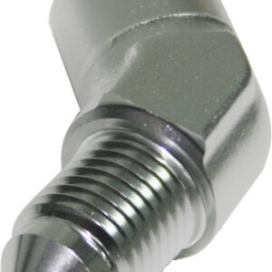 Aeroflow 45 Deg Female 1/8 NPT To -4 Silver