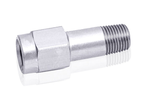 Aeroflow 1/8" NPT Extension Silver Male To Female