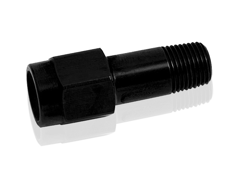 Aeroflow 1/4" NPT Extension Black Male To Female
