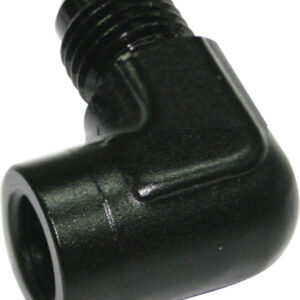 Aeroflow 90 Deg Adaptor 1/8 NPT To -4 Black