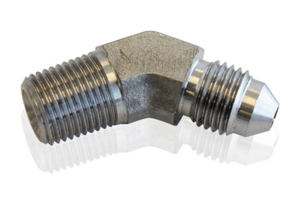 Aeroflow SS 45 Deg 1/8" NPT To -3AN
