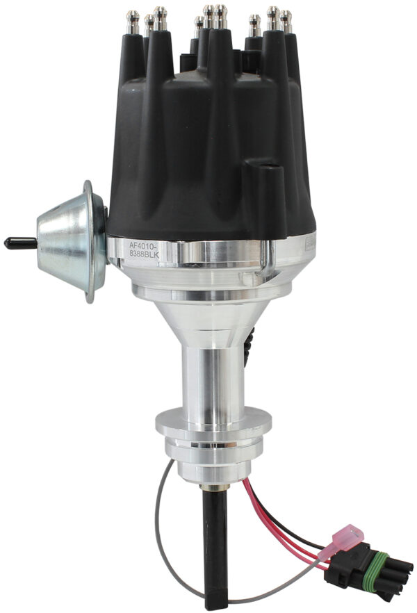 AEROFLOW SB CHRYSLER 318 READY TO RUN VAC ADVANCE BLACK CAP DIST 340