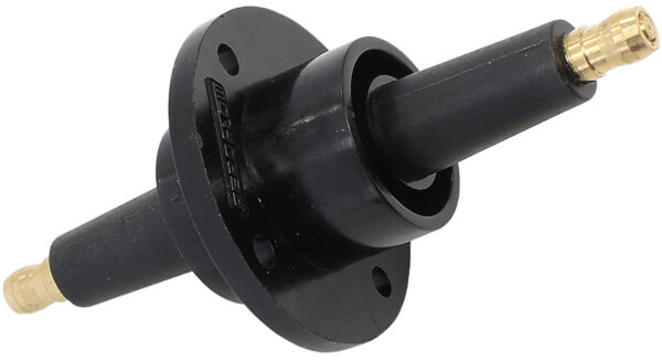 AEROFLOW FIREWALL FEED THROUGH - BLACK CHASSIS MOUNT - FEED COIL WIRE