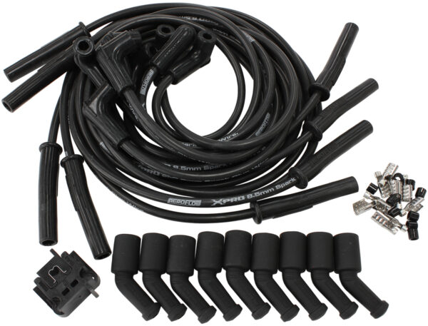 AEROFLOW UNIVERSAL BLACK SPARK PLUG LEADS LS1 LS2 LS3 LS6 LS7