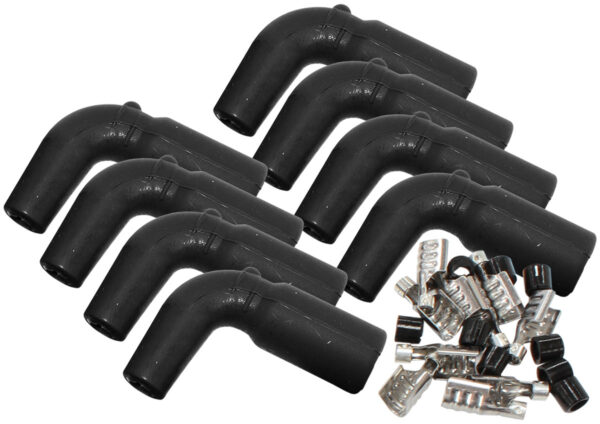 AEROFLOW COIL BOOTS & TERM LS (8 PACK) 90 DEG. 8 BOOTS & 8 TERMINALS