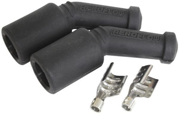 AEROFLOW COIL BOOTS & TERM LS (2 PACK) 45 DEG. 2 BOOTS & 2 TERMINALS