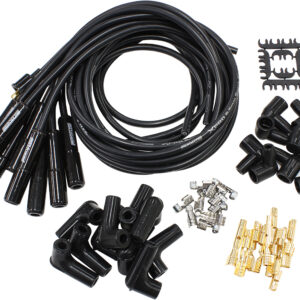 AEROFLOW CERAMIC UNIV STRAIGHT LEAD SETBLACK STR PLUG ENDS STD HEI V8