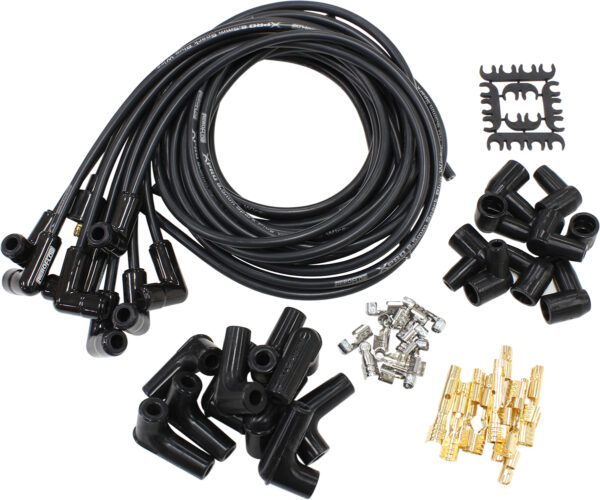 AEROFLOW CERAMIC UNIV 90 DEG LEAD SET BLACK 90 PLUG ENDS STD HEI V8