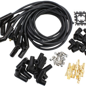 AEROFLOW CERAMIC UNIV 135 DEG LEAD SET BLACK 135 PLUG ENDS STD HEI V8