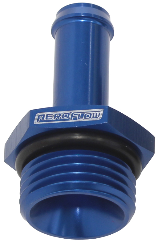 AEROFLOW -8ORB TO 1/2" PUSH ON BARB BLUE