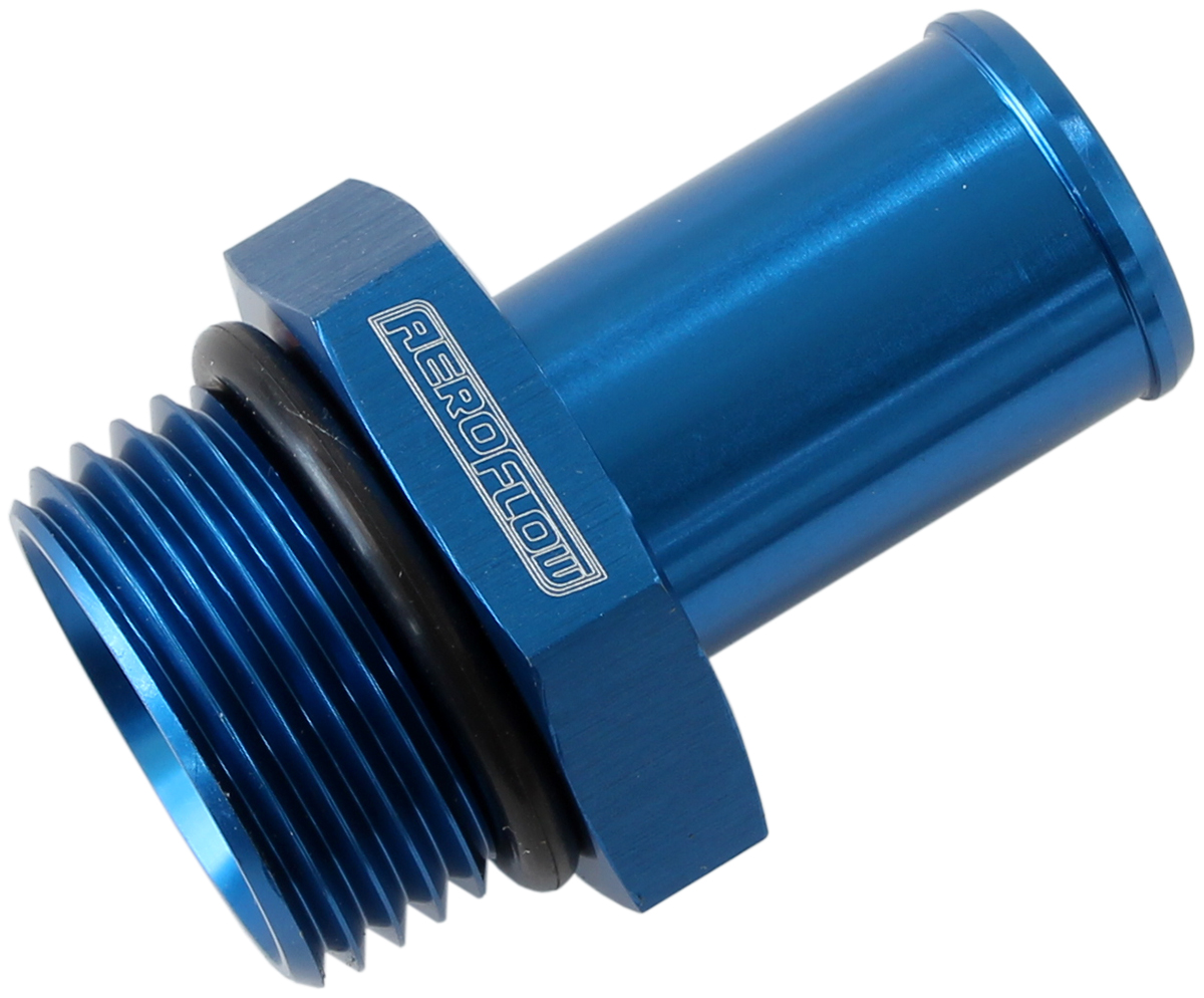 AEROFLOW -12ORB TO 5/8" PUSH ON BARB BLUE