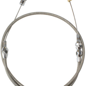 AeroFlow AF42-1101 36-inch braided 308 stainless steel throttle cable featuring PTFE inner liner