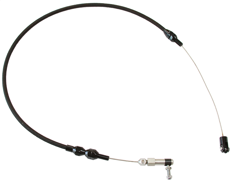 AEROFLOW THROTTLE CABLE STAINLESS STEEL 60" 152cm LONG BLACK S/SAF 42-1103BLK