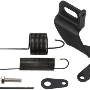 AEROFLOW THROTTLE CABLE BRACKET KIT WITH RETURN SPRING, BLACK AF 42-1104BLK