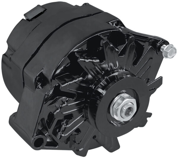 AEROFLOW GM BLACK 100 AMP 1 OR 3 WIRE CHEV STYLE ALTERNATOR