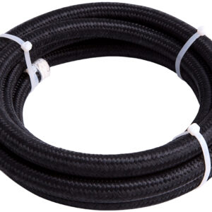 Aeroflow Black Braid Light Weight -4AN 1 Meter 5.4mm ID 11.8mm OD