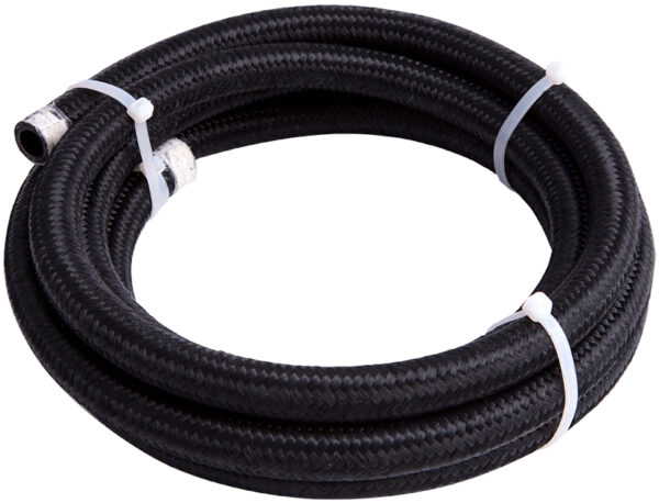 Aeroflow Black Braid Light Weight -4AN 1 Meter 5.4mm ID 11.8mm OD